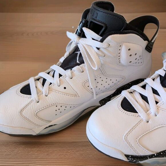 Air Jordan 6 VI Retro Reverse Oreo Black & White Sneakers Men\'s SZ 8 CT8529 112 main image 6